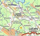Mapa - trasa Jablonec nad Nisou - Bedřichov