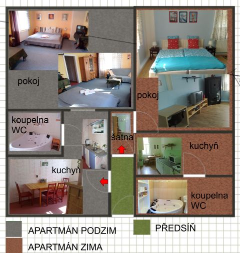 Jarní prázdniny na horách - apartmány Podzim + Zima 